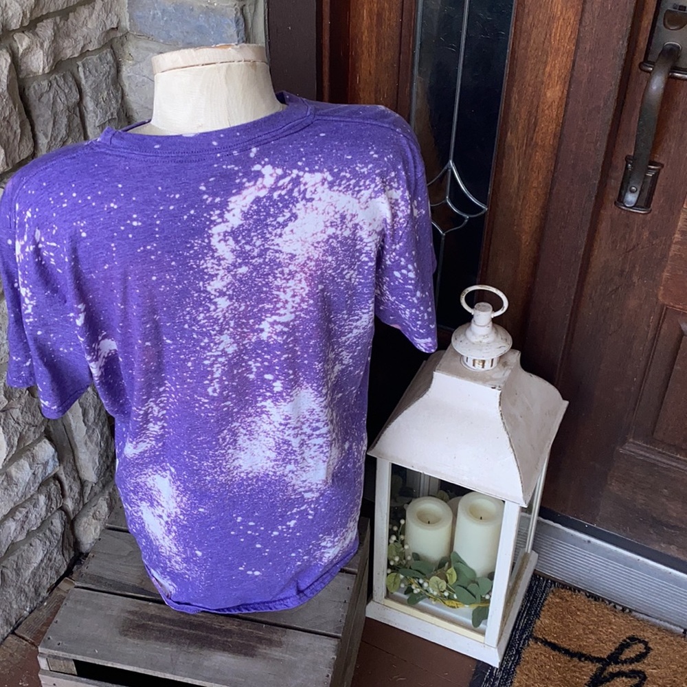 Gildan Purple Tie-Dye "I Put the Boo in Bougie" Short Sleeve Tee - Picture 3 of 3